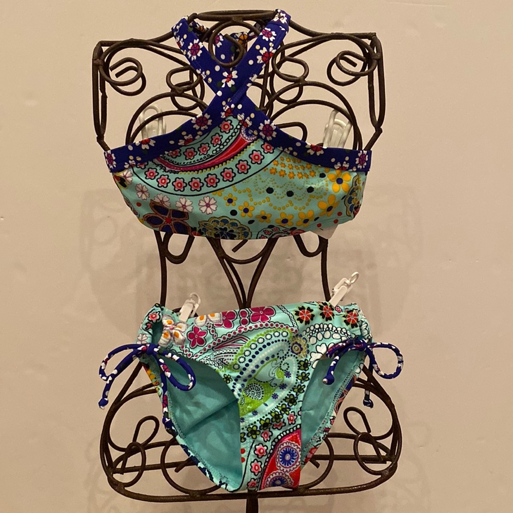 Girls two piece swimsuit.